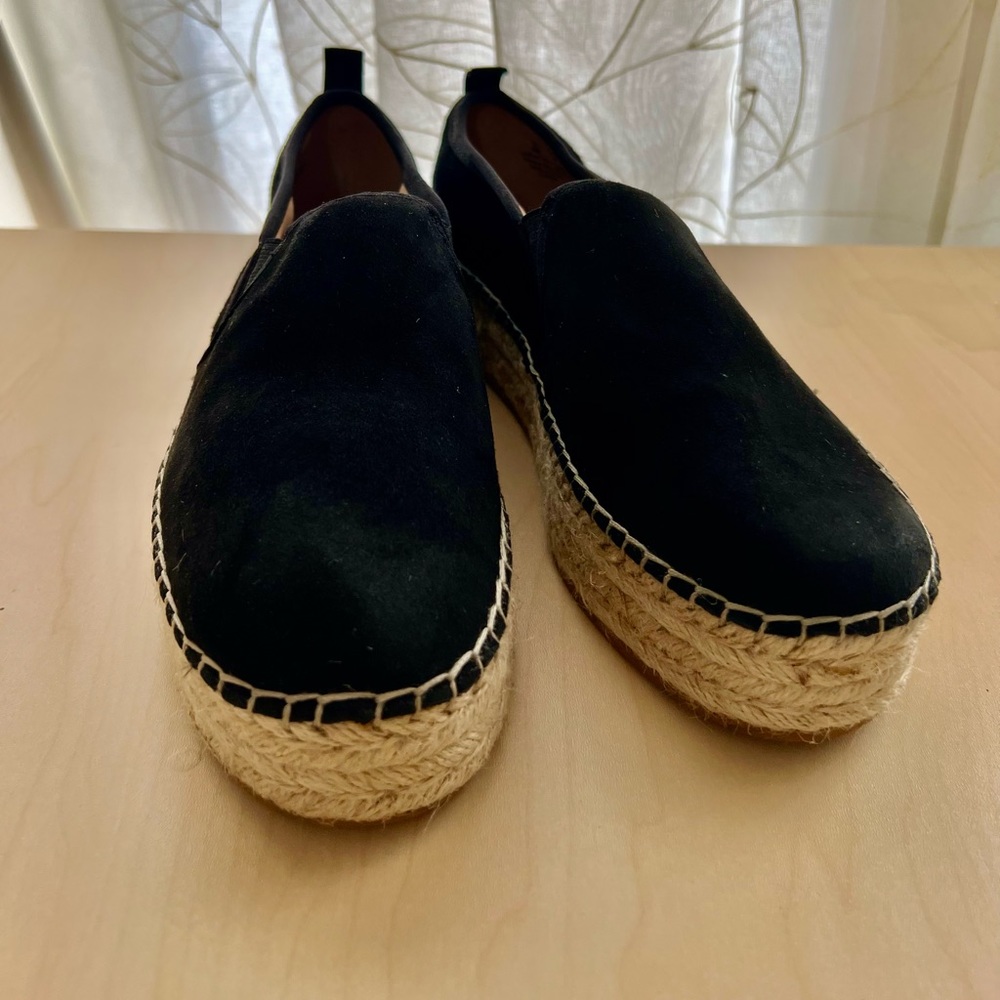 Sam Edelman Carrin Suede Platform Espadrilles Loafers Slip On